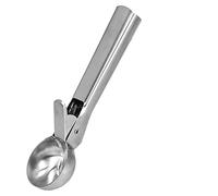 Kelawoly Ice Cream Scoop with Trigger Release, 2.5 Oz (Silver)