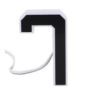 Kelawoly LED House Number 7 Acrylic Backlit Address Sign IP44 Lighted Door Number Warm Glow Easy Wiring for Home Hotel Shop Garage Entrance Wall Mount