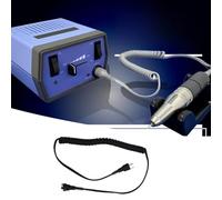 Kelawoly Nail Drill Replacement Motor Cord, Highly Elastic Spring Wire PU Abrasion Proof Power Cable, with Quick Plug and Play Design, for UP200 UP201C UG12 Nail Equipment