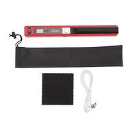 Kelawoly Portable Scanner, Handheld Document Scanner with 300DPI 600DPI 900DPI Resolution Modes, No Driver Needed, JPEG PDF Format, for Business Home Office Library (Red)