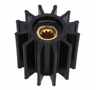 Kelawoly Sea Water Pump Impeller, Rubber Flexible Impeller for Sherwood Pump P2701-01, 12 Blades High Flow Design for QSB Marine Engine