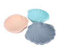 Kelawoly Silicone Shell Dessert Mold, 3pcs Set Large Seashell Cake Mold Non Stick Easy Release Baking for Cheesecake Chocolate Mousse Tart with Reusable Food Grade Material