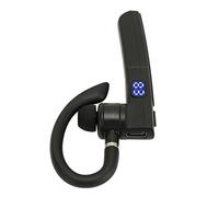 Kelawoly Single Ear Bluetooth Earpiece, IPX7 Dual Noise Reduction | Bluetooth 5.3 Intelligent Chip, Digital Display Battery, Voice Control Hands Free, 150mAh Type C Charging, Work Commute