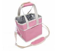 Kelawoly Spill Proof Insulated Drink Carrier, Bag Cup Holder for Car with Adjustable Strap Canvas Large Capacity for Family Outing Picnic Travel