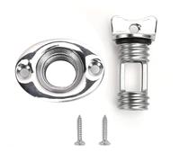 Kelawoly Stainless Steel Boat Drain Plug Marine Grade 316 SS Garboard Drain Plug for 1 Inch Hole with Threaded Design & O Ring Seal
