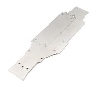 Kelawoly Stainless Steel Chassis Armor, High Strength Durable Replacement for XV 02 1 10 RC Car, with Plate Guard to Protect Against Mud Sand Debris (-1)