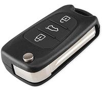 Kelay 3 Buttons Key Fob Case Replacement Compatible for Hyundai i20 i30 i35 ix20 ix35 Folding Remote Control Car Key Accessories