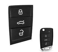 Kelay Polo Golf 7 Mk7 Skoda Kodiaq Fabia Seat Ateca Ibiza Leon Car Key Rubber Pad - 3 Button Remote Car Key Fob Buttons Replacement - 1 Pcs