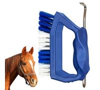 Kelcie's Pick Brush Cleaning Tool - Easy To Use Slip-Proof Grooming Brush For Horses With Great Grip