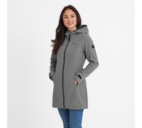 TOG24 Keld Lightweight Long Womens Softshell Jacket, Windproof, Showerproof Zip Up Outdoor Jacket with Hood, Fleece Lined For Warmth, Ideal for hiking, walking and everyday use