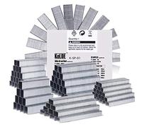 KeLDE 5000-Pack Heavy Duty T50 Staples and Brad Nails Kit, Include 1/4, 5/16, 3/8, 1/2, 9/16 Inch(6, 8, 10, 12, 14 mm) and 5/8 Inch(15mm) Brad Nail, for Arrow T50 / Stanley TRA700 / Rapid 140