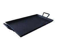 Keleday Cast Iron Rectangular Griddle Pan, 17.68"L x 10"W, Black, Non-Stick, Pre-Seasoned, 2 Handles, Indoor/Outdoor Use