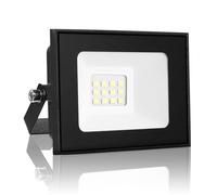 Keleef 10W LED Security Light, 1000 Lumen LED Floodlights, Ultra-Bright, 6500K Cold White, IP66 Waterproof Outside Wall Light with 180° Rotatable Bracket for Garden Backyard Garage Hallway