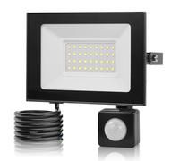 Keleef 30W LED Floodlights with Sensor, 1000 Lumen LED Security Lights Outdoor Motion Sensor, 3000K Warm White, IP66 Waterproof Outside Wall Light, Spot Lights for Garden Backyard Garage Hallway