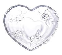 Kelendle 2 PCS Clear Glass Heart Shaped Serving Bowl Fruit Dish Bowl Container Tableware Great for Kitchen Restaurant Cafe Shop Appetizer Dessert Salad Snack Ice Cream