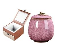 Kelendle Small Keepsake Urn for Human Ashes with Velvet Box Pet Keepsake Urn Small Cremation Urns Mini Funeral Urn Decorative Urns for Home Decor Fits a Small Amount of Cremated Remains Purple
