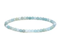Keleny Gem Semi Precious Gemstones 4mm Natural Stone Round Beads Crystal Jasper Stretch Bracelet 7.2 Inch Unisex, 7.2 inch, Stone, quartzite