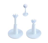 Kelepu Golf Tees Height Adjustable Reusable Golf Tees for Practice Driving Range Mat Training Sports Accessory Golf Ball Holder White 2pcs