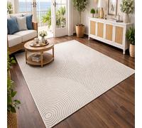 KeletiRug Large Washable Living Room Rug 90x150cm, Non Slip Soft Short Pile Carpet for Bedroom, Kitchen, Office Decor, Easy Care Dining Hallway Modern Geometric Gray