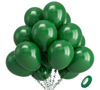 Kelfara Dark Green Latex Balloons 100 Pack 12 Inch