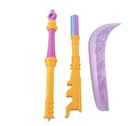 KELFEEAO 3D Printed Axe Toy for Kids PLA Costume Sword Axe Toy Cosplay Prop for Party Holiday Purple and Yellow