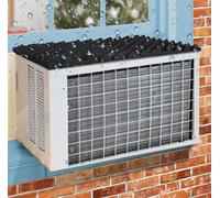 KELFEEAO Air Conditioner Drip Cushion, 23.6x16.9x1.18in Window Removable Magnetic Cushion Foam Removable Magnetic Ac Rain Cover Top Pad for Stop Dropping Noise