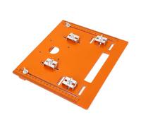 KELFEEAO Circular Saw Base Plate, Punch Hole Design Woodworking Circular Saw Bottom Board Clear Scale Markings Universal Cutting Machine Base Plate for Cutters Routers