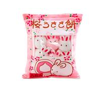 KELFEEAO Cute Pig Plush Pillow Toy, Adorable Stuffed Animal Soft Fluffy Cushion Decorative Throw Pillow for Home Decoration Gifting (Sakura Rabbits 35-50)