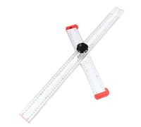 KELFEEAO Drilling T Square, Adjustable T Square Measuring Tools Multifunctional T Square Ruler Measurement Range 600mm Marking Gauge Tool Cabinet Hardware Jig