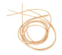 KELFEEAO Embroidery Wire, 1.5mm Soft Copper Wire 5g Colorful Jewelry Making Wires for Decorations DIY Crafts (Dark Gold Thread)