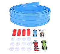 KELFEEAO Flex Tracks, Gravity Powered Race Car Toy DIY Track Set Kids 3+ Years Customizable Safe Plastic Racing Toy for Indoor Outdoor Learning Play