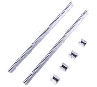 KELFEEAO Linear Rail Kit, 2PCS SBR12to 600mm Linear Slide Guide Rails 12UU Carriage Bearing Blocks Linear Rail Support Shaft Limit Fixing Rings for DIY CNC
