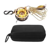 KELFEEAO Live Fish Lock, Stainless Steel Fish Lock with Storage Box 8 Detachable Clips 7m Retractable Rope Fishing Float Fish Keeper for Kayak Boat Fishing