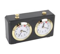 KELFEEAO Mechanical Chess Clock, Clear Large Dials Chess Timer Abs Multifunctional Vintage Analog Chess Clock for Beginners and Seasoned Players (Black)