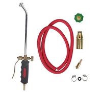 KELFEEAO Pro Torch Gas Torch Plumbing Soldering Brazing Blow Torch, Weed Burner Hose Regulator Roofers Plumbers Kit with Comfortable Handle