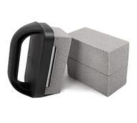 Kelfuoya Grill Cleaning Stones Heavy Duty Griddle Bricks Flat Top Griddle Cleaning Block Removing Stains for BBQ-3 Pack with Handle