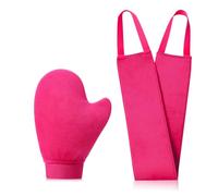 KELILO UK Patented Self Tanning Mitt 2 in 1 Kit with Fake Tan Mitt and Back Tanner Applicator, Double-Sided Velvety Self Tan Mitt Glove, Tanning Gloves, Lotion Applicator for Back Tanning Mitt