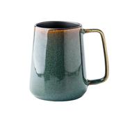 KELINGO Large 24 OZ/700ml Ceramic Coffee Mugs with Golden Handle, Extra Big Jumbo Tea Cup Mug for Office and Home, Gift and Present, 700ml Green