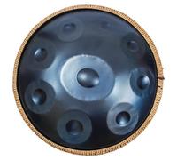 KELIODY 22" Blue Handpan Drum 9 Notes in D Minor 440Hz with Soft Bag, Hand-Tuned Steel Percussion for Meditation, Yoga, Sound Healing & Beginners