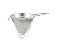 Kelisdi 304 Stainless Steel Conical Strainer with Long Handle China Cap Strainer Fine Meshes Bouillon Sieve for Kitchen Cooking Kitchen Filter