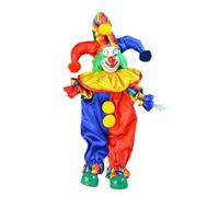 Kelisdi 38cm Smiling Porcelain Clown Dolls With Movable Joints For Kids Birthday Gift Halloween Christmas Table Decoration Porcelain Clown Dolls