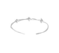 Kelisdi Adjustable Open Cuff with Shining Star Accent Lightweight Wristband Alloy Fashion Accessory Gift Opening Hand Chain