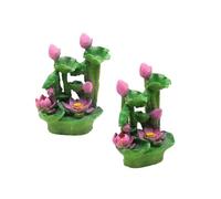 Kelisdi Aquariums Landscape Artificial Lotuses Figurine Plant Fish Tanks Landscaping For Shrimp Breeding Landscape Ornaments Lotuses Figurine Large