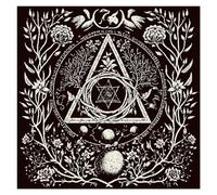 Kelisdi Astrology Tarots Table Cloth Metaphysical Board Game Mat Pendulum Divinations Tablecloth Board Game Card Pad Tarot Reading Mat