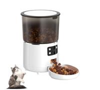 Kelisdi Automatic Puss Food Dispenser 4L Real Time Remote App Access Scheduled Feeding USB Connection Automatic Cats Feeder
