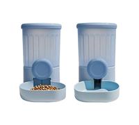 Kelisdi Automatic Refilling Pet Water Bowl and Food Dish Set with Stainless Steel Removable Tray Anti Tip Base for Small Animals Large Capacity Dog Feeder Water Dispenser