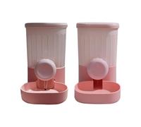 Kelisdi Automatic Refilling Pet Water Bowl and Food Dish Set with Stainless Steel Removable Tray Anti Tip Base for Small Animals Large Capacity Dog Feeder Water Dispenser