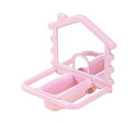 Kelisdi Bird Cage Accessory Perches Mirrored Feeders Dish Materials Birds Stand for Simple Setups and Bird Interest Squirrel Feeder