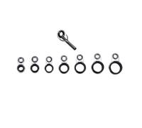 Kelisdi Casting Fishing Rod Eyelet Repair Set Guides Eyelets Replacement Ceramic Guide Rings Rings Set