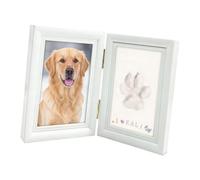 Kelisdi Clay Impression Display Frame for Capturing Your Beloved Dog or Paw Marks Pet Memory Clay Set